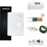 Feyza Design Elektrikli Şofben ve 3m Kabloyla Montaja Hazır Set, Kullanıma Kolay