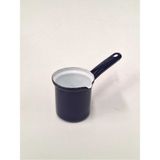 Feyza Design Emaye Cezve 2 No Navy Blue 230 ml Indüksiyon Uyumlu - Seçenek 1 - Ahşap - Ceviz