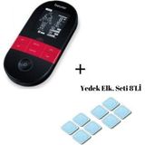 Feyza Design Ems Masaj Cihazı ve Yedek El Seti 8'li, Rahatlatıcı ve Kullanışlı Tasarım - Antrasit