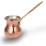 Feyza Design Eylül Cezve 2 No, Bakır, Kırmızı, 3 Fincan, Şık ve Zarif Tasarım - Seçenek 1 - Altın