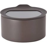 Feyza Design Fika One Seramik Saklama Kabı 1000ML Gri, Şık ve Dayanıklı Tasarım - Ahşap - Beyaz