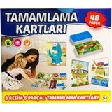 Feyza Design Görsel Tamamlama Kartları 48 Parça Akıl ve Zeka Oyunu - Seçenek 1