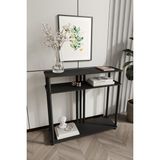 Feyza Design Gri Dresuar - Modern Antre Mobilyası - Altın - Gri