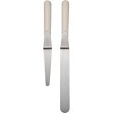 Feyza Design Gri Renk Pasta Spatulası, Yüksek Kalite ve Rahat Kullanım Imkanı - Ahşap - Beyaz - Seçenek 1