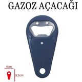 Feyza Design Gülen Yüz Mıknatıslı Şişe Açacağı, Plastik Saplı, Pratik ve Şık Tasarım - Ahşap - Ceviz