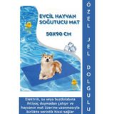 Feyza Design Hafif Kaymaz Jel Dolgulu Kedi Köpek Soğutucu Yatak 50X90 cm - Ahşap - Ceviz - Seçenek 1