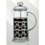 Feyza Design Halka Desenli 350 ml Kahve ve Bitki Çayı Demleme Bardağı - Seçenek 1 - Altın - Gri