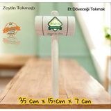 Feyza Design Hatay Yöresi Ahşap Zeytin, Ceviz ve Fındık Kırma Tokmağı - Seçenek 1