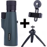 Feyza Design Hd Teleskop Monoküler El Dürbünü 10-30X50 Zoom Tripot Telefon Tutucu - Ahşap - Seçenek 1
