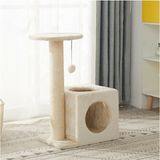 Feyza Design Iki Delikli Dekoratif Kedi Tırmalama ve Oyun Evi, Eğlenceli ve Şık Tasarım - Seçenek 1