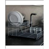 Feyza Design Iki Katlı Paslanmaz Bulaşık Sepeti, Tezgah Üstü Kurutma Için Ideal - Seçenek 1