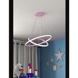 Feyza Design Ikili Modern Sarkıt LED Avize, Beyaz Işık, Salon ve Mutfak Için Şık Aydınlatma - Ahşap - Bej - Seçenek 1