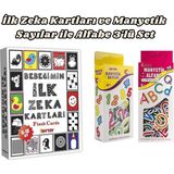 Feyza Design Ilk Zeka Kartları ile Manyetik Alfabe ve Sayılar 3'lü Set - Seçenek 1