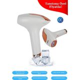 Feyza Design İPLV16 Pro Buz Lazer Epilasyon Cihazı Otomatik ve Manuel Atım Seçenekleri - Ahşap - Beyaz