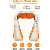 Feyza Design Isıtmalı Çok Bölmeli Masaj Aleti, Rahatlatıcı Tüm Vücut Masaj Cihazı - Ahşap - Bej