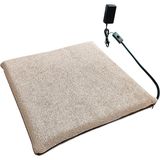 Feyza Design Isıtmalı Kedi Köpek Minderi 45X45CM, Güçlü ve Rahat Uyku Desteği - Ahşap - Ceviz - Seçenek 1