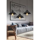 Feyza Design Japon Siyah Tekli Sarkıt Avize 3'lü Set, Salon, Mutfak, Banyo, Çocuk Odası - Ahşap - Seçenek 1