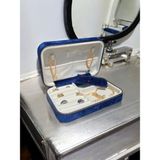 Feyza Design Kadife Takı Saklama Kutusu 14X21CM Seyahat Çantası Ahşap Kasa - Amber
