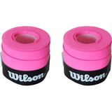 Feyza Design Kadın Tenis Raketi Gripleri 2'li Set, Konfor ve Kontrol, Pembe Renk - Ahşap - Bej - Seçenek 1