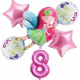 Feyza Design Kahverengi Şişirilebilir Balon Seti - Parti Malzemeleri - 52X38 AMERİKAN SERVİSİ 35X35 PEÇETELER - 001-Renkli