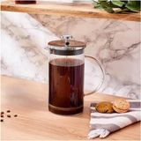 Feyza Design Kapasiteli French Press, 1000ML, Pratik ve Şık Kahve Demleme Aracı - Seçenek 1 - Açık Bej