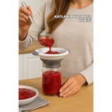 Feyza Design Katlanabilir Kavanoz Huni, Çok Amaçlı ve Pratik Kullanım - Antrasit - Seçenek 1