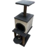 Feyza Design Katlı Tırmalamalı Kedi Oyun Evi 115X50X40 Cm, Eğlenceli ve Dayanıklı - Seçenek 1