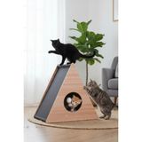 Feyza Design Kedi Için Renkli Üçgen Tırmalama ve Oyun Evi, Eğlence Dolu Anlar - Seçenek 1