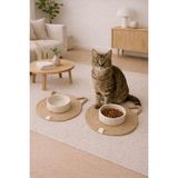 Feyza Design Kedi Paspası 31X31 Cm, Evcil Hayvan Mama Alanı, Kablolar Dahil Değil - Seçenek 1