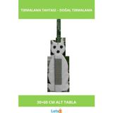 Feyza Design Kedi Temalı Jüt Ip Tırmalama Tahtası 30X60 cm Yumuşak Welsoft Kumaş - Seçenek 1