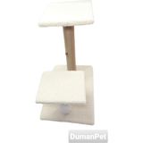 Feyza Design Kedi Tırmalama Tahtası Krem 50X35X50 Cm, Güvenli ve Eğlenceli Oyun Alanı - Seçenek 1