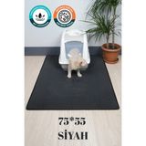 Feyza Design Kedi Tuvalet Önü Paspası, Kedi Kumu Paspası ve Mat 75CM Genişlik - Ahşap