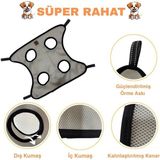Feyza Design Kedi ve Köpek Bakım Hamağı + 2'li Çelik Askı Kanca Seti - Altın - Gri - Seçenek 1