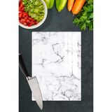 Feyza Design Kesim Panosu, Dayanıklı ve Pratik Mutfak Gereçleriyle Kolay Kullanım - Ahşap - Beyaz - Seçenek 1