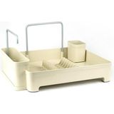Feyza Design Kiev Bulaşıklık Bej 44X35X30 Cm, Şık ve Fonksiyonel Mutfak Aksesuarı - Ahşap - Beyaz - Seçenek 1