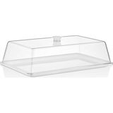 Feyza Design Kırılmaz Fanus ve Tepsi Seti, 410X260 Mm, Kafe ve Restoran Servis Seti - Ahşap - Beyaz - Seçenek 1
