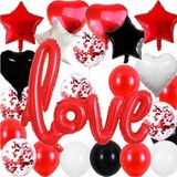 Feyza Design Kırmızı Balon Setleri - Eğlence ve Parti Malzemeleri - 52X38 AMERİKAN SERVİSİ 35X35 PEÇETELER - Altın - Turkuaz