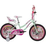Feyza Design Kız Çocuk Bisikleti, 30CM V, 20 Jant, Mint Yeşil ve Pembe Renkli - Seçenek 1 - Ahşap
