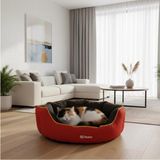 Feyza Design Konforlu Gabardin Kedi Köpek Yataklı Kendinden Minderli Koltuk - Altın - Turkuaz - Seçenek 1