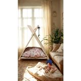 Feyza Design Konforlu ve Şık Kedi Evi, Rahat Uyku ve Oyun Alanı Için Ideal - Ahşap - Bej - Seçenek 1