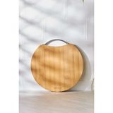 Feyza Design Küçük Bambu Kesme Tahtası 25 Cm, Şık ve Dayanıklı Mutfak Gereci - Ahşap - Ceviz - Seçenek 1
