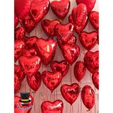 Feyza Design Küçük Kırmızı Kalp Folyo Balon Seti 5 Adet - Doğum Günü ve Bride To Be - Seçenek 1