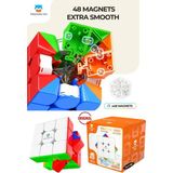 Feyza Design Manyetik 3x3 Zeka Küpü Profesyonel Speed Cube 4722 - Seçenek 1