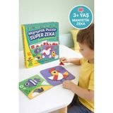 Feyza Design Manyetik Puzzle Süper Zeka Oyunu 3+ Yaş Eğitici Manyetik Şekiller - Seçenek 1