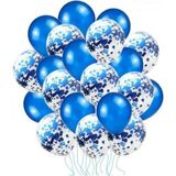 Feyza Design Mavi Konfetili Balon Seti - 20 Adet Hobi ve Parti Malzemeleri - Seçenek 1