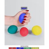 Feyza Design Mavi Silikon El Egzersiz ve Fizik Tedavi Topu, Güçlendirme Topu - Ahşap - Ceviz