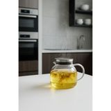 Feyza Design Metal Kapaklı 1000ML Çay, Kahve ve Bitki Çayı Demliği - Altın - Gri - Seçenek 1