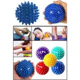 Feyza Design Mini Kas Masaj Topu, Fitness ve Pilates Için 6 cm Dikenli Uyarıcı Set - Ahşap