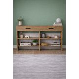 Feyza Design Minimal Kahve Köşesi Dolabı ve Standı - 120 cm Genişlik - Ahşap - Ceviz