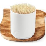 Feyza Design Minimalist Seramik Kürdanlık, Beyaz Modern Tasarım, Şık Sunumlar Için - Seçenek 1